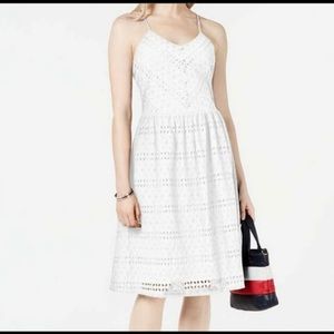 Tommy Hilfiger eyelet white dress size 2